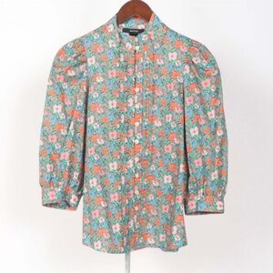 Smythe Frontier Blouse, Liberty Print Floral, Size Medium.